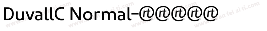 DuvallC Normal字体转换